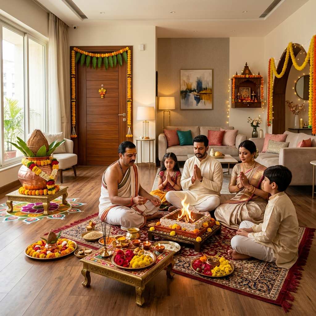 Avanish Kumar Pandey North Indian Hindi pandit performing puja in Bangalore
